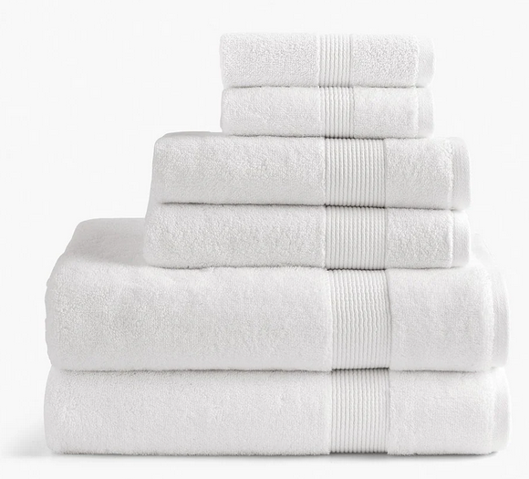 Plain white towels