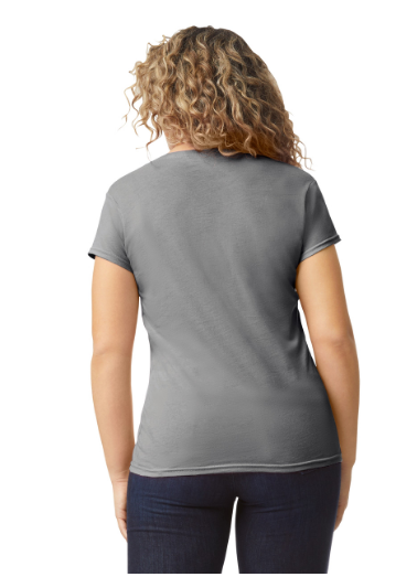 CAMISETA CON ESCOTE EN V DE MUJER