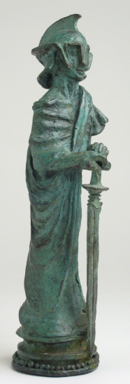 While Knight (chess piece)
Artist: Bill Girard, Royal Oak, MI
Formerly collection of Allen Abramson
Photo courtesy of Ken Weikal, Farmington Hills, MI. 