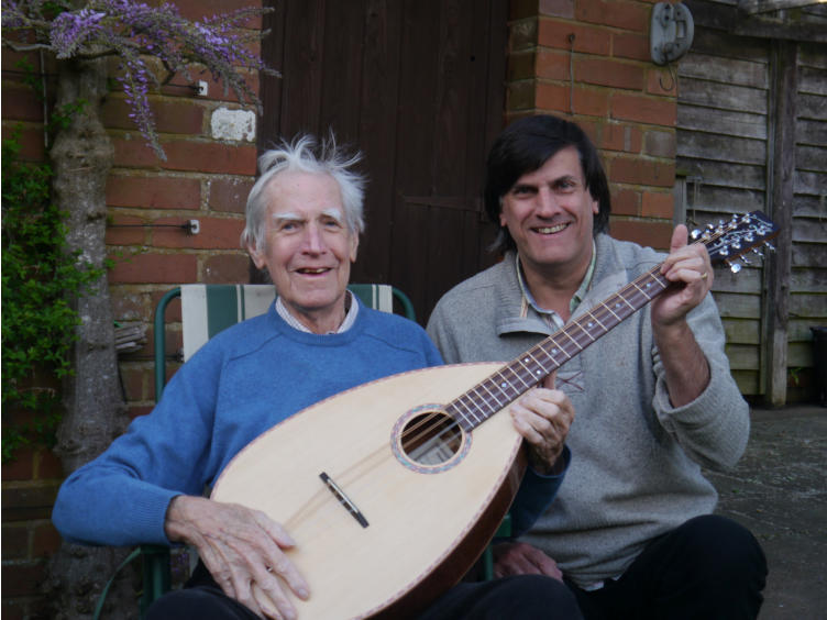 Master luthier David Oddy ... and son Nick