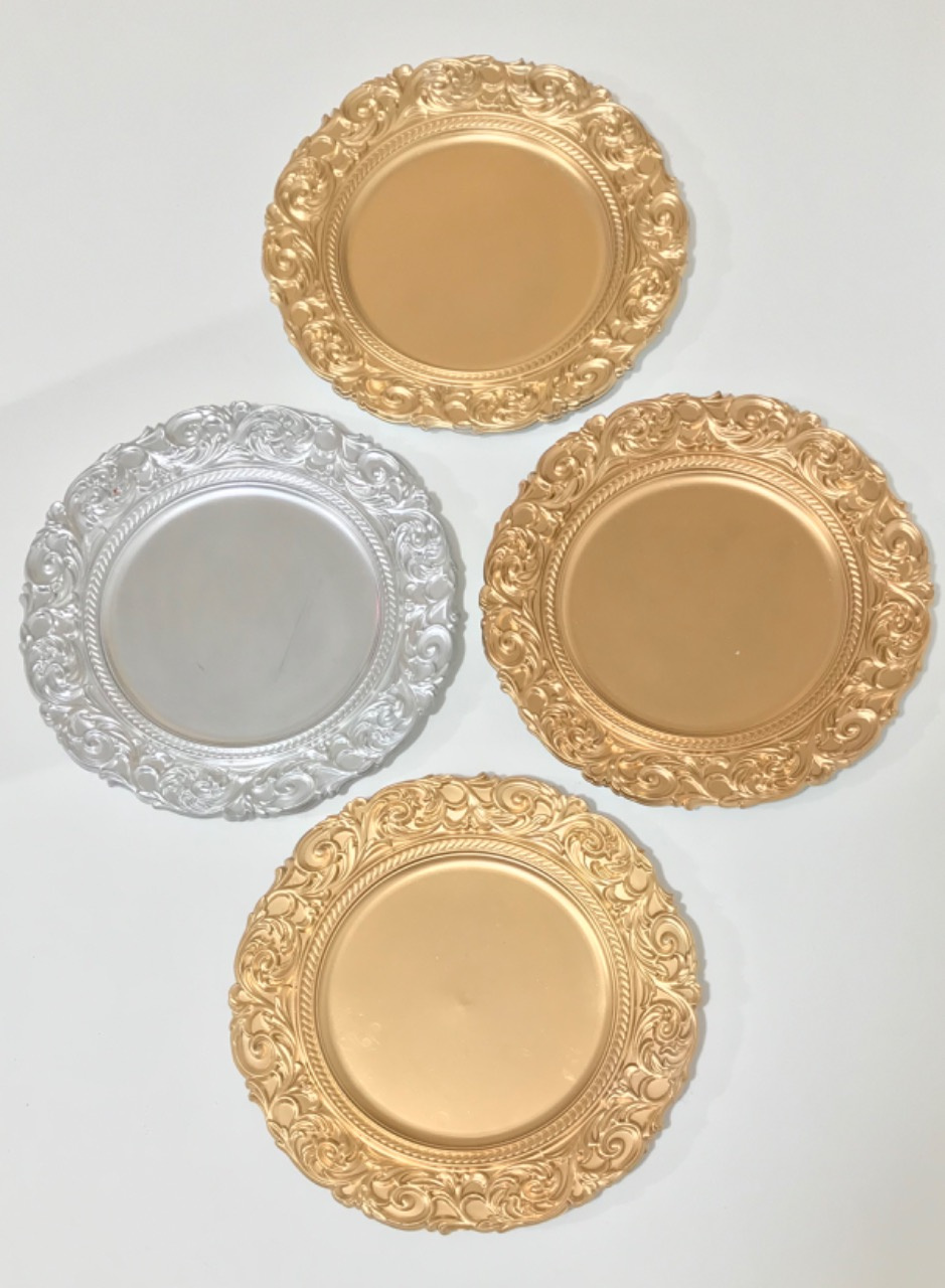 Plato para Postres 
Medidas 33cm Diámetro 
$ 10.000