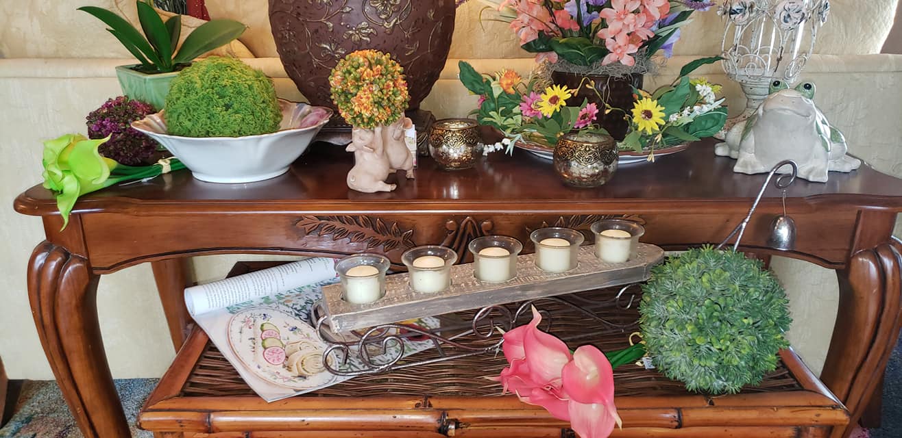 Flowers and Candles
