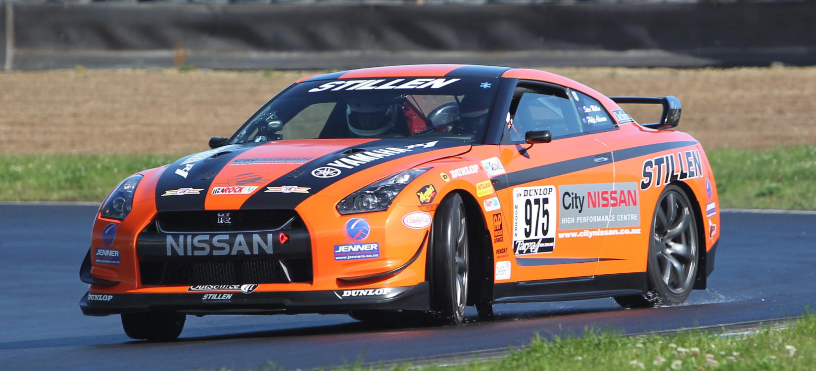 Steve Millen in his Nissan GTR, Hampton Downs shakedown, the week before NZ Targa 2010
