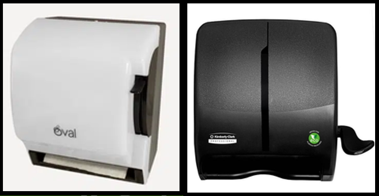 Dispensadores de papel toalla en rollo