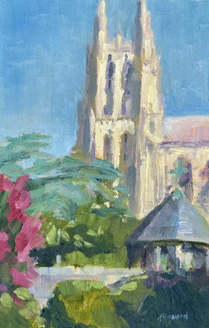 Howard, Cathedral, 9" x 6" Oil