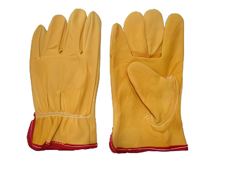 GUANTE DE PIEL ARGONERO 
CON ELÁSTICO DE CERDO