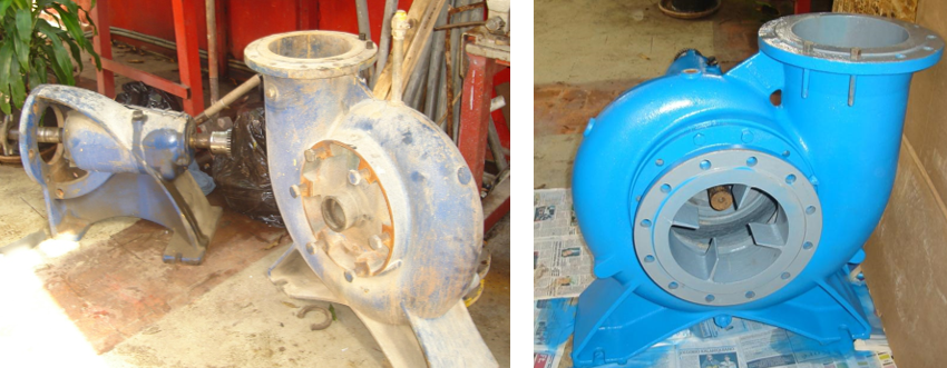 Reparación de Bomba de Agua con Abrasivos