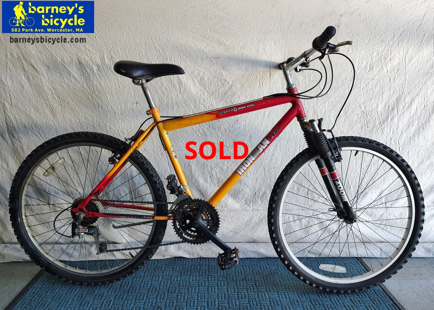 Huffy Ironman Pro
Frame Size: 19" LG / Rider Height: 5'9-6'0
Price: $124.00 (Professionally Tuned)