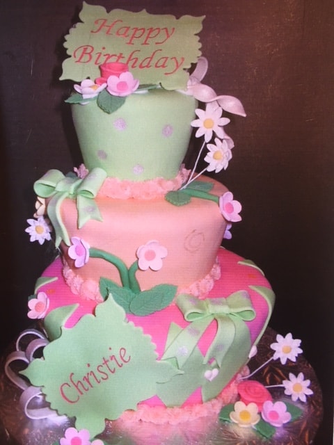 Custom Floral Cake