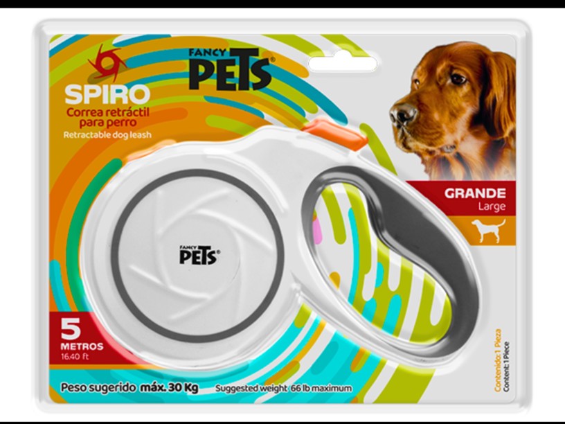 FL8385 CORREA RETRACTIL 
SPIRO GDE BLANCA 5 MTS