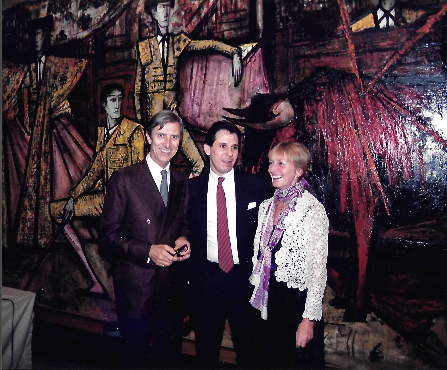 Phillip David ( assistant director of Galerie Maurice Garnier & my mentor) Robert Rienzo & Madame David) February 1988