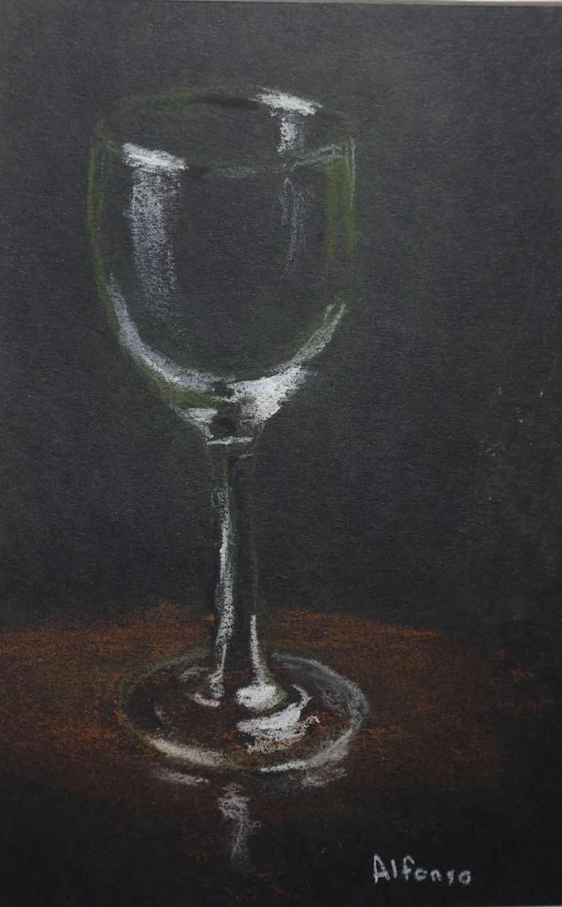 Wine Glass
Pastel/ Chiaroscuro
5.5" X 8.5"
$75.