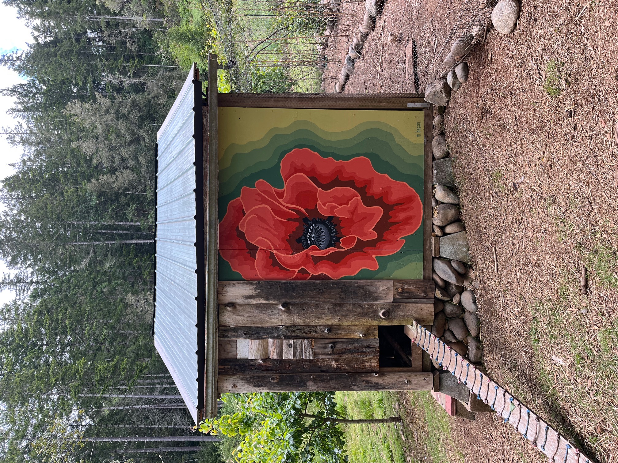 Chicken Coop Mural 5' x 6'