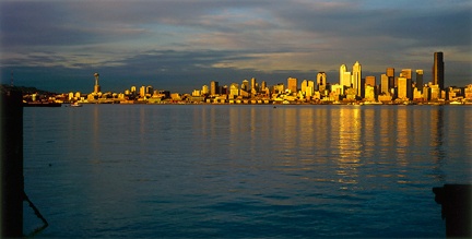 Seattle skyline and Puget Sound