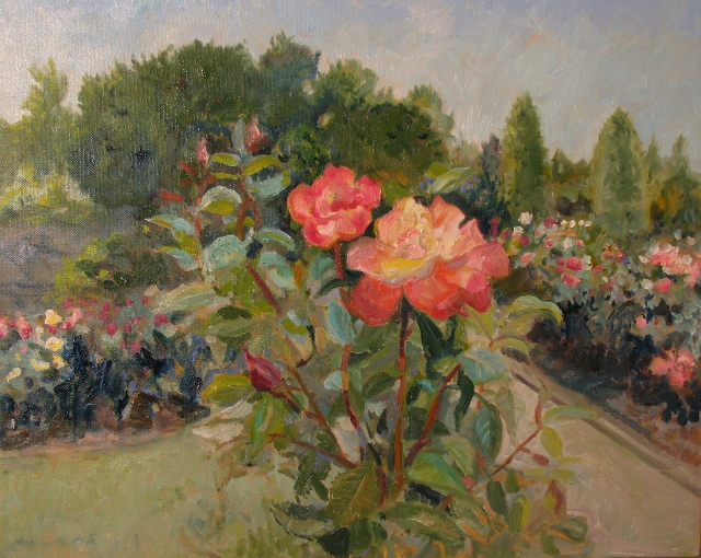 Taylor, Rose Garden, 16 x 20 Oil