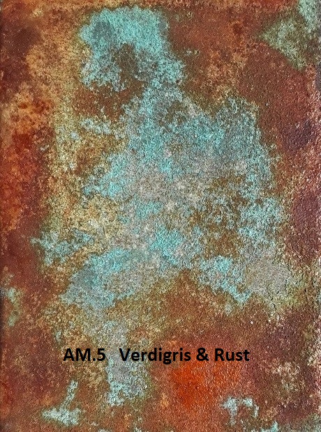 Patination AM.5 Verdigris & rust Artistic Metals.