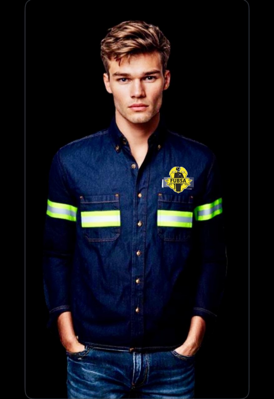 CAMISOLA MEZCLILLA, CINTA REFLEJANTE FRENTE, MANGAS Y ESPALDA