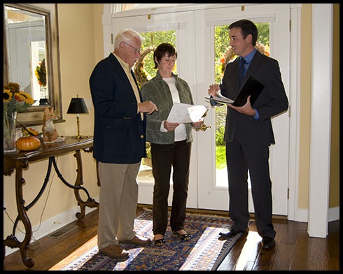 Couple Discussing Property Development