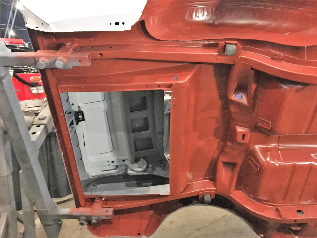 Rear section all new frame rails, transition pan and trunk