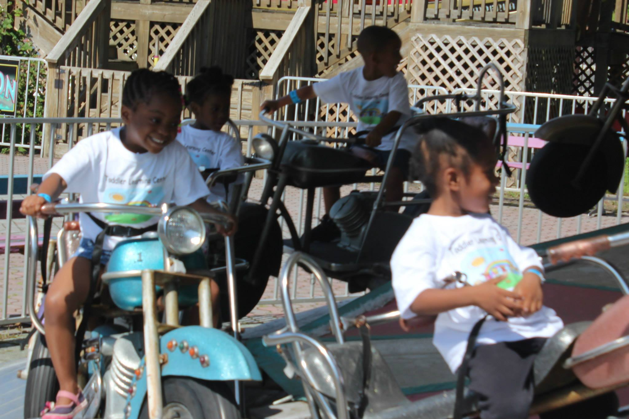 Kids in a Motorcycle-Themed Ride 1