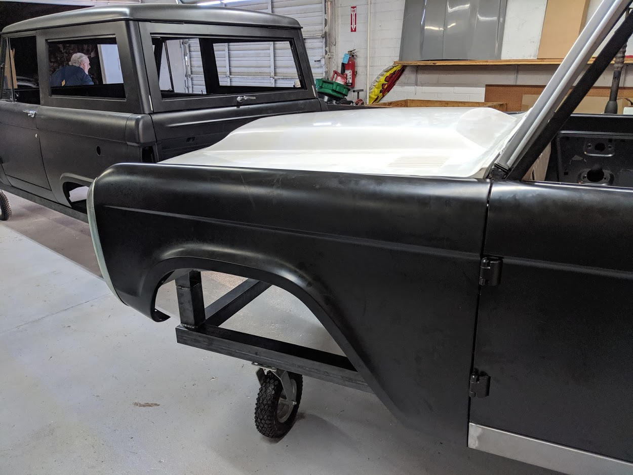 Fiberglass hood added