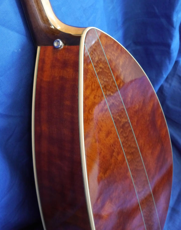 Three part back and sides of Pomelo Sapele