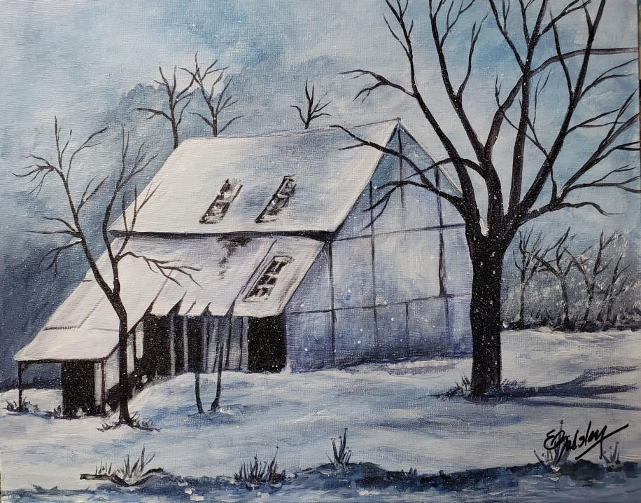 "Stillness", Acrylic on 16"x20" Canvas, Unframed