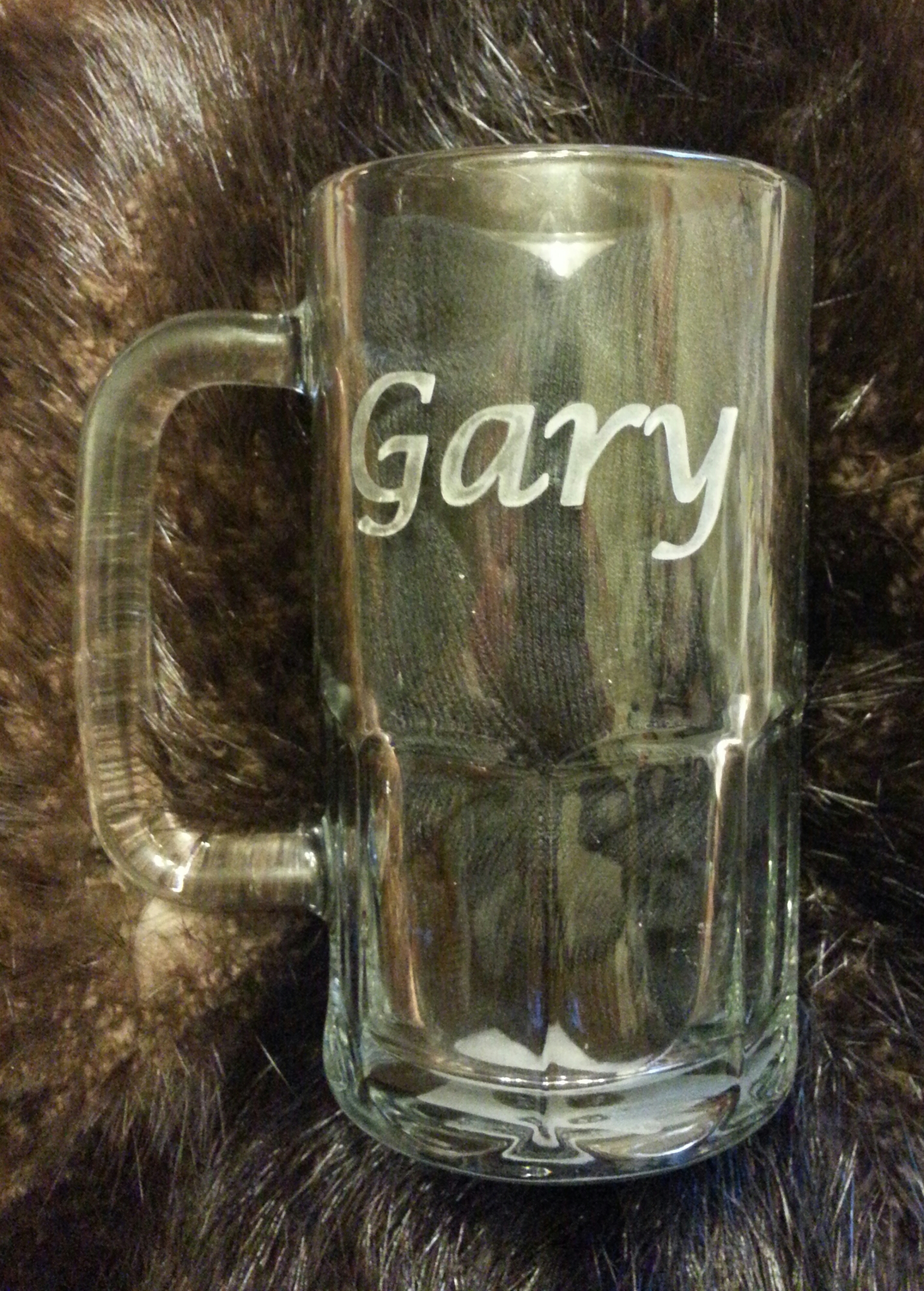 Personalized beer mug... $45.00   Price includes the mug...