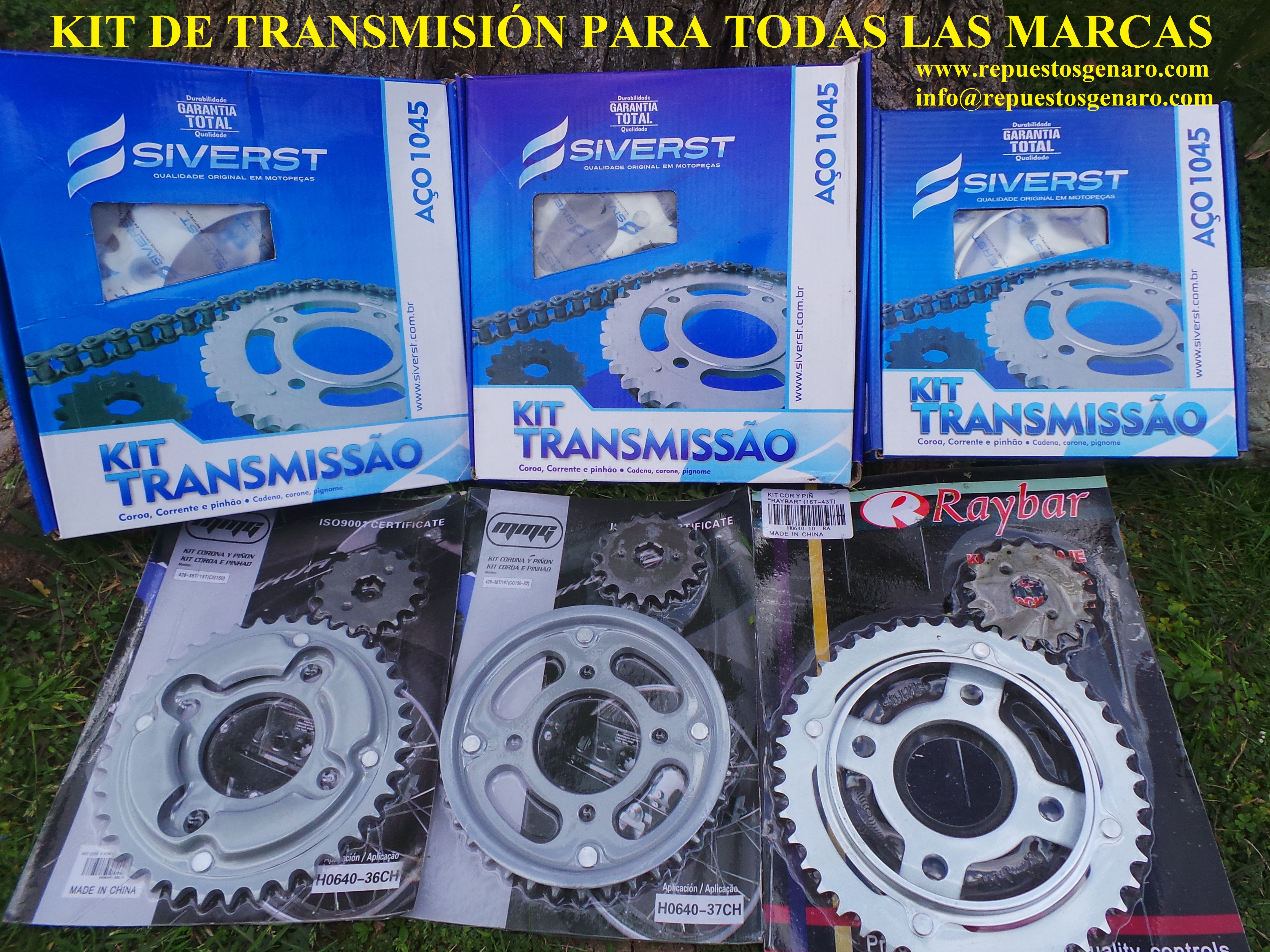 Kit de transmisión para todas las marcas
