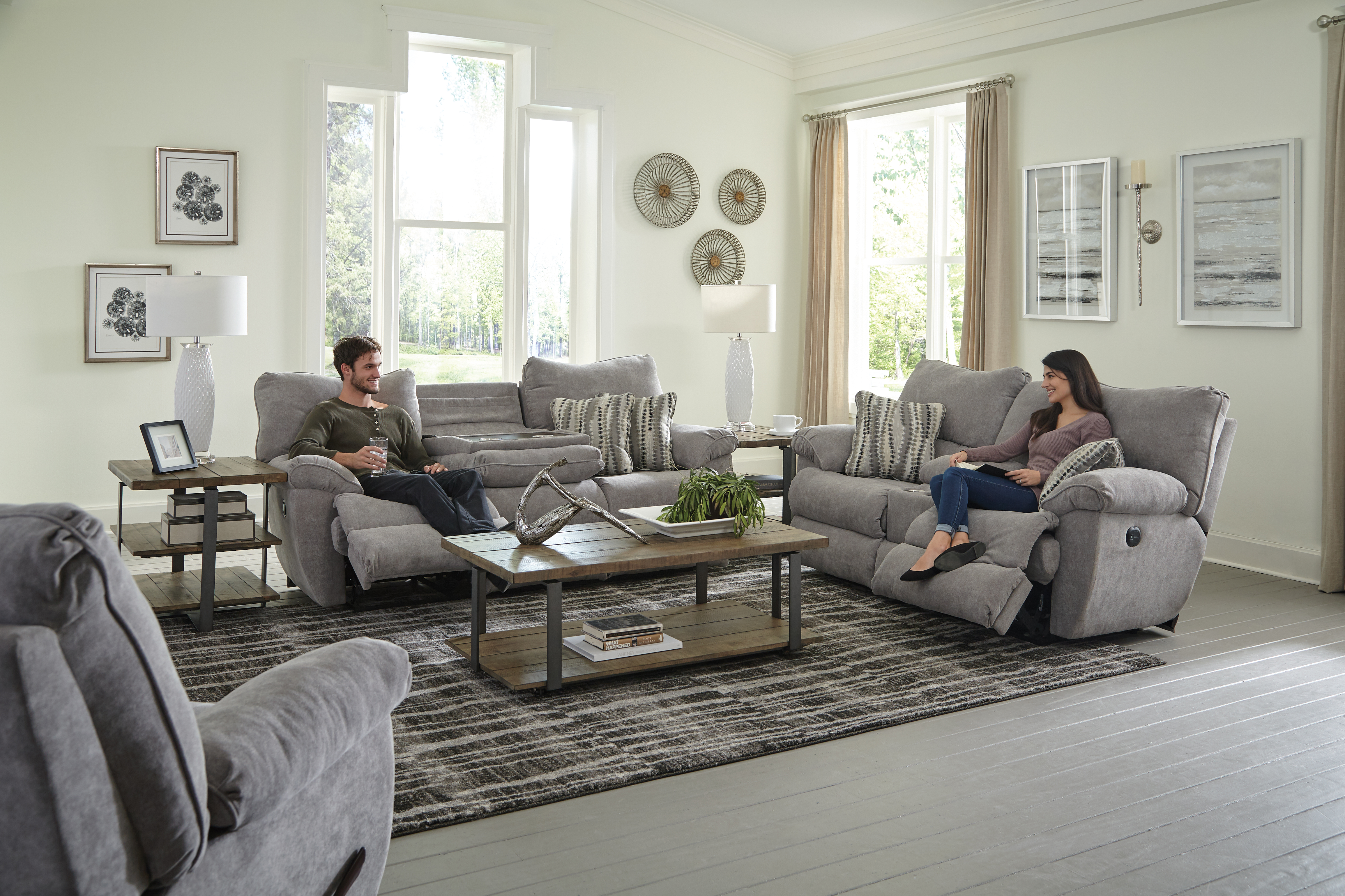 Sadler Mica Reclining Sofa and Loveseat 2415 by Catnapper