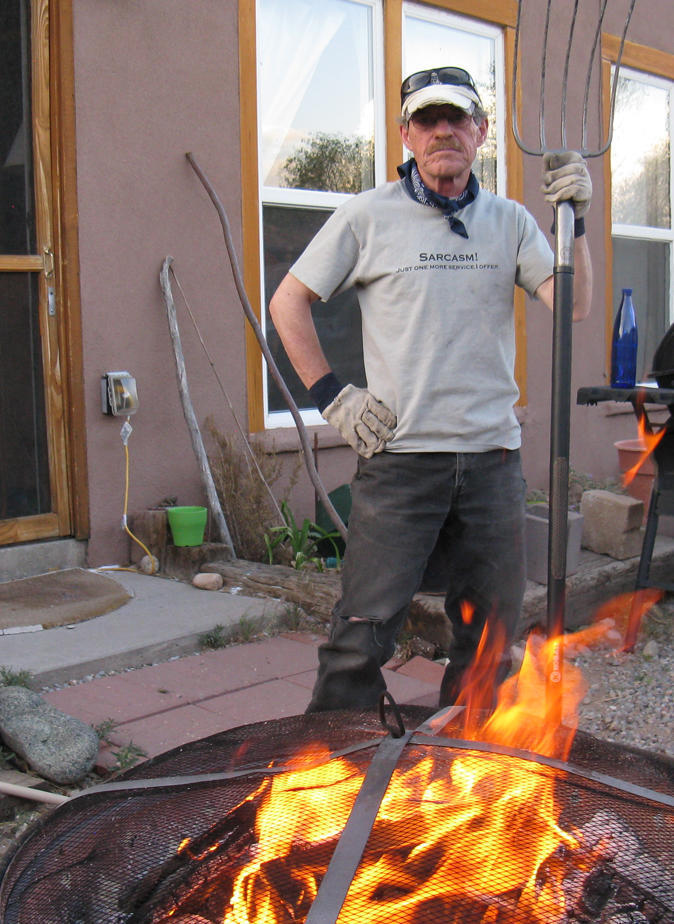 Brian our Irish fire keeper