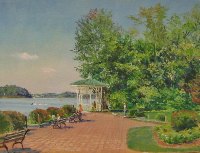 15. Sunday, Quiet Waters Park, Annapolis, 9x12, oil on canvas
