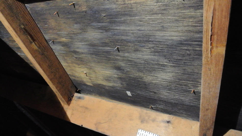 Attic Sheeting Covered by Mould