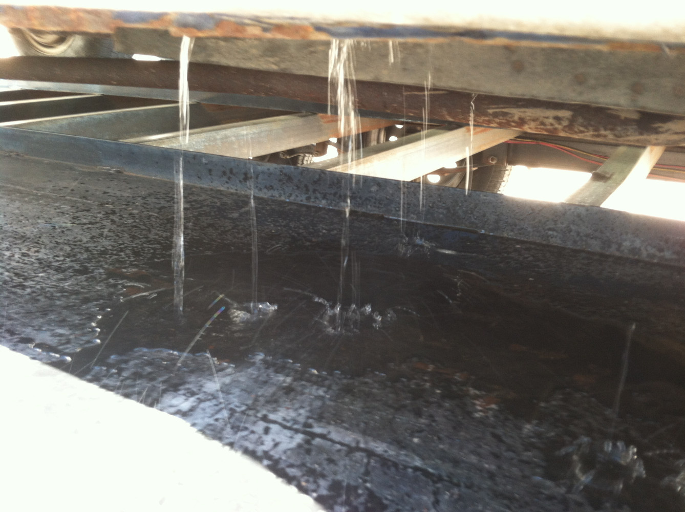 water test failure, looks like the cowl is rusted bad!