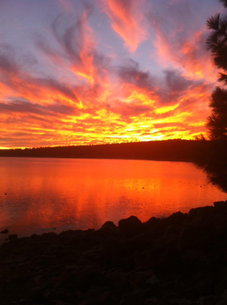 Sunset on the lake