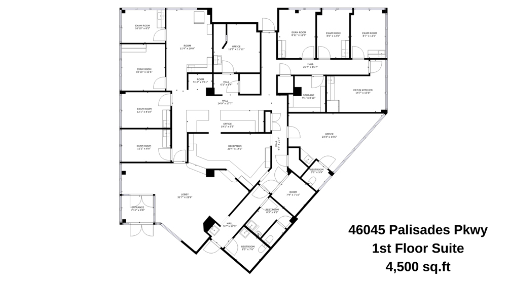 1st Floor Suite 4,500 sq.ft.