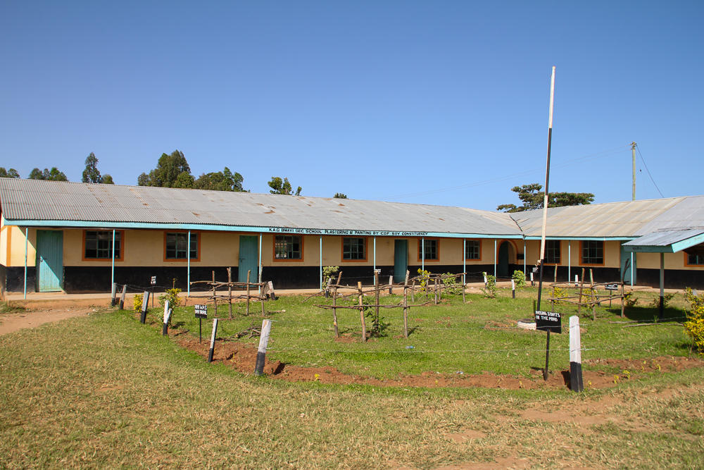 Moi's Bridge Primary School. Students now have clean water and are not getting sick any more from contaminated water. 