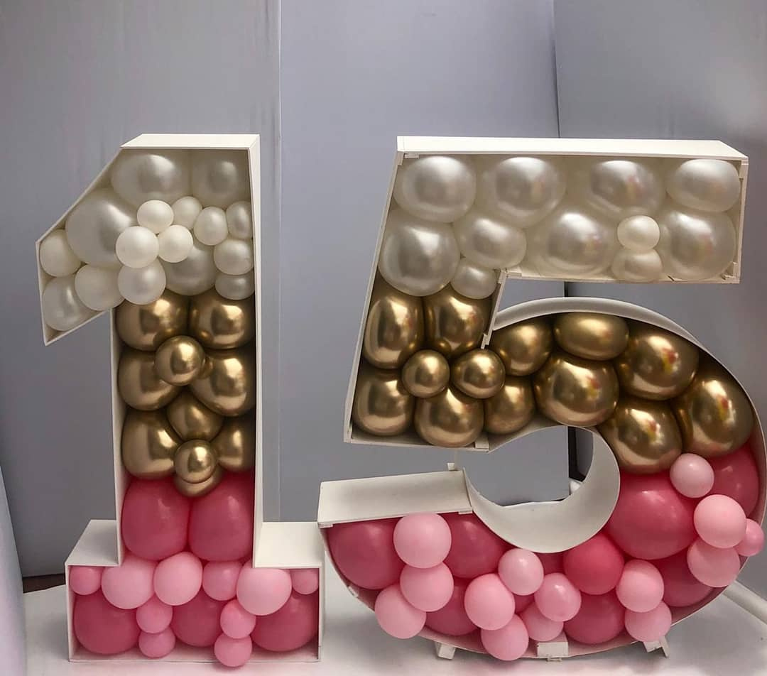 Numero Relleno con Globos
Medidas 1,40cm de Altura
24 cm Profundidad
Alquiler $ 150.000 Con globos
Alquiler $60.000 Sin globos