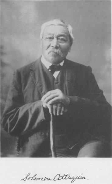 Solomon Attaquin - Mashpee Wampanoag. Born in 1810, Solomon was a sea cook, a whaler, lobbied the Massachusetts Legislature on behalf of the Mashpee, he was the first postmaster in Mashpee and build a hotel  named the Attaquin.