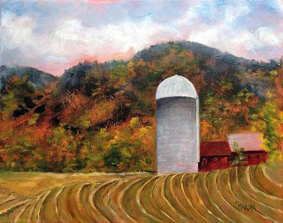 Autumn On The Farm
11x14 inches - Oil on canvas