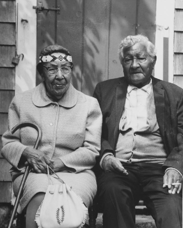 Mrs and Mr Napoleon Madison - Gay Head Wampanoag 1969