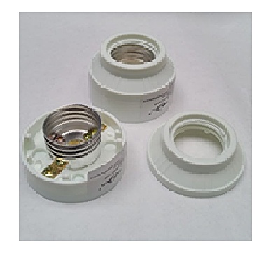 Portalámpara roseta Fina en Pasta  
E27 2 PIEZAS Cod- 10882
