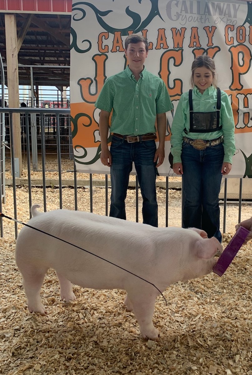 Lena Stricklin
2022 Callaway County Jackpot Swine Show
Champion Chester White
 Breeding Gilt