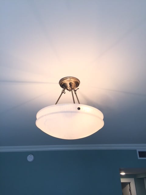 Alabaster Ceiling Lamp Completed
