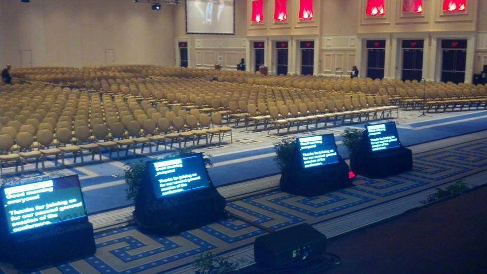 Feeds for Downstage Monitors