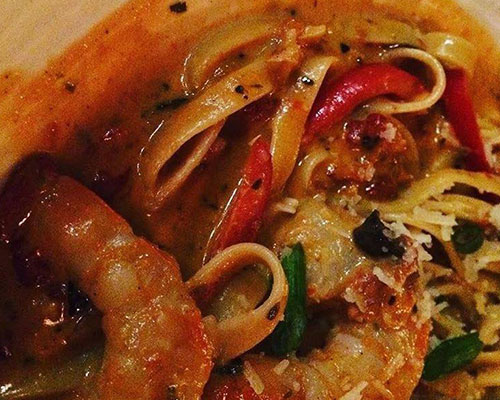 Fettuccini With Shrimps