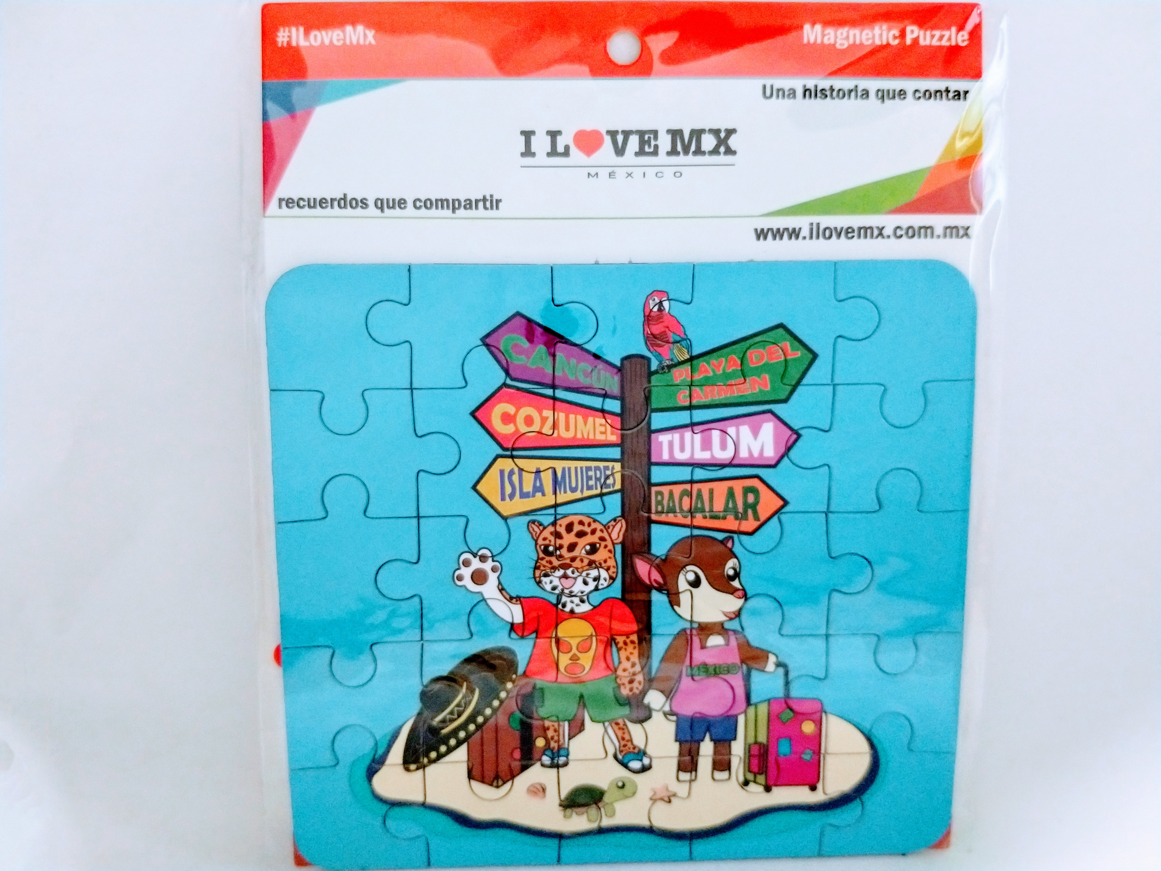 IMÁN ROMPECABEZAS
TULUM, COZUMEL,
PLAYA DEL CARMEN
11cm Ancho
10cm Alto