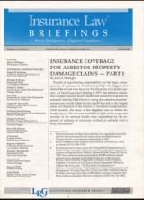 Insurance Law Briefings Insurance Law Briefings