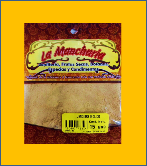 JENGIBRE MOLIDO
15 GRS