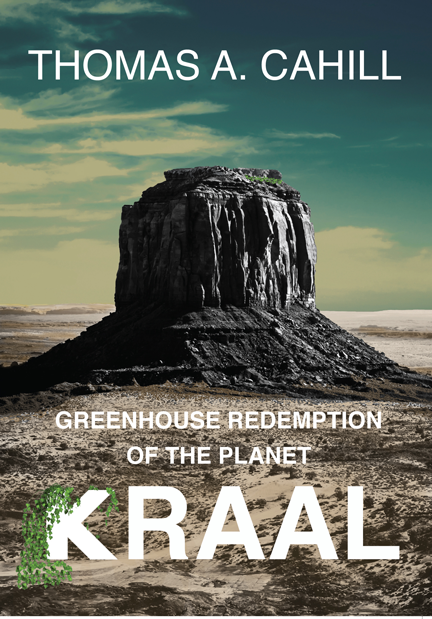 "Greenhouse Redemption of the Planet Kraal" book cover, showing a sheer-walled mesa in a forbidding landscape 